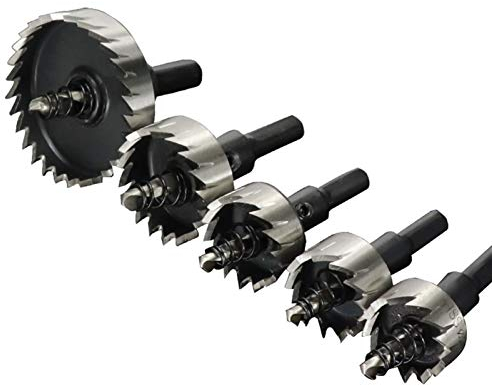 Samnuerly Tools Carbide-Spitze HSS-Bohrer Lochsäge Set 15-53mm Metallverarbeitung Werkzeuge Kernbohrer for Metall Drilling Alles Neue nie benutzt (Color : 12pcs Set)