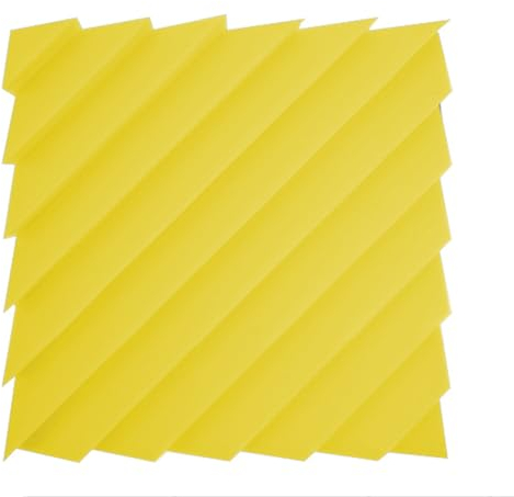 10 Stück Akustikschaumstoff, schallabsorber, Hochdichte Schallabsorber Flammhemmendem Material für Tonstudio, Aufnahmestudios, Büro(50x50x5cm/19.6x19.6x1.9,Yellow)