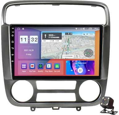 PLOKM Doble DIN Android 12 Autoradio Car Stereo Head Unit para Stream 2000-2006 Soporte WiFi Bluetooth FM USB DSP RDS Dab+ Radio Compatible con Carplay inalámbrico y Android Auto con Cable.