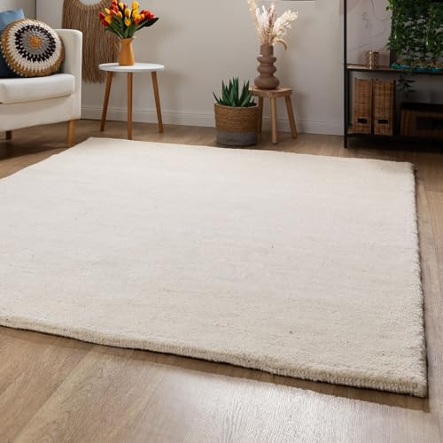 Steffensmeier Berber Teppich Taza | Schurwolle, Jaspe, Größe: 70x140 cm, Original aus Marokko, Teppich für Wohnzimmer, Schlafzimmer