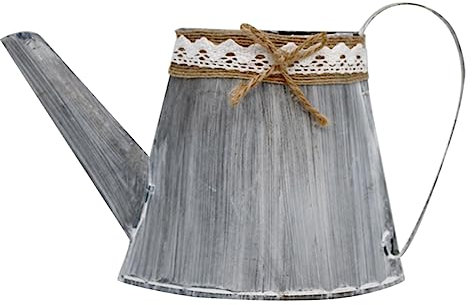 Milisten 1 Pc Décoration De Table De Mariage Vase en Métal Shabby Chic Bidon De Lait Galvanisé Décorations pour Les Salas De CASA Vase Pichet Shabby Chic Ancien Antique Table à Manger
