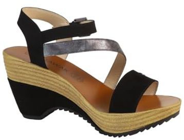 CHATTAWAK Mujer 18HMAELLEARGENT38 Sandalia con tacón plateado, 38 EU, plata, 38 EU