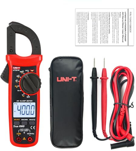 UNI-T UT201R Digital Clamp Meter 4000 Counts Multimeter Auto Range True RMS Clamp Meter DC Current Meter