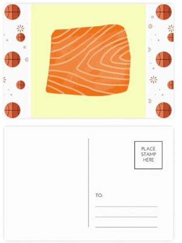 Singmon Seafood Slice Gourmet Basketball Postkarten-Set, Dankeskarte, Versandseite, 20 Stück