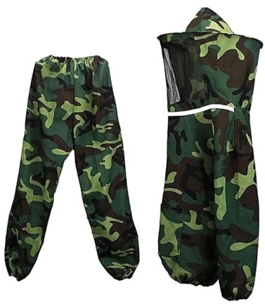 ZKLGS Imkeranzug, Unisex-Imkeranzug mit und Hose, Imker-Schutzkleidung für Imkeranfänger