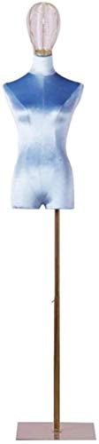 SHANYAYALI Schneiderpuppe, verstellbarer Metallsockel, Torso, Schneiderbüste, geteiltes Bein-Design (#3, A)