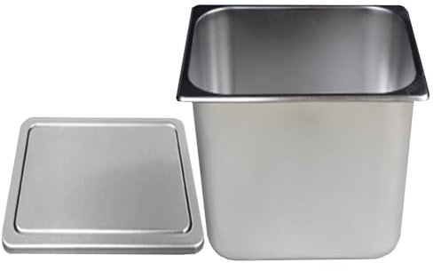 QUSYZD Poubelles de Cuisine encastrées, Couvercle carré intégré pour comptoir, Trappe à déchets rectangulaire dissimulée en Acier Inoxydable 304 pour la Maison, Le Bureau, Grande t,Large