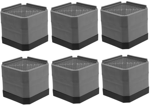 FOYTOKI 6Stücke Waschmaschinen Füße Dämpfer für Möbel Vibrationsdämpfende Matte für Kühlschränke Sofas Stühle Geräuschreduzierend und Stabilisierend