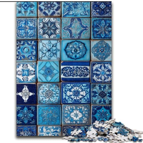 1000-teiliges Puzzle für Erwachsene, Mandala-Blumencollage, unmögliche Puzzles für Erwachsene, anspruchsvolles DIY-Denkspiel für Teenager (Größe 26x38cm)