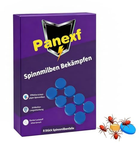 Panexf Spinnmilben Bekämpfen 8 Stück Spinnmilben Falle Anti Spinnen, Ungezieferfalle zum giftfreien Fangen von kriechendem Ungeziefer