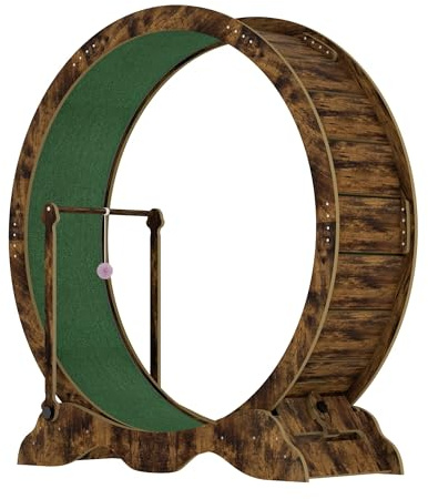 Katzenlaufrad 115cm - Geräuscharmes Laufrad für Indoor-Katzen mit Abnehmbarem Teppich, Spielball - Fitness-Gerät für Kleine, Mittelgroße und Große Katzen zur Gewichtskontrolle und gegen Langeweile-C