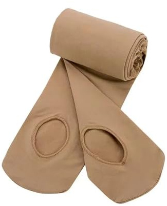 HWJFDC balett tights balett tights konvertibla strumpor dam dans leggings sömlösa strumpbyxor, BEIgE, XL Height 130-150CM