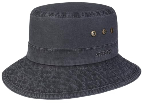 Stetson Reston Freizeithut Damen Herren Schlapphut Bio-Baumwolle Packable Baumwollhut 40-facher UV-Schutz Frühjahr Sommer