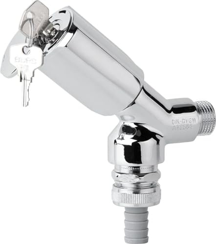 SCHELL Geräteschrägsitzventil SECUR chrom, abschließbar, mit Rohrbelüfter 1/2