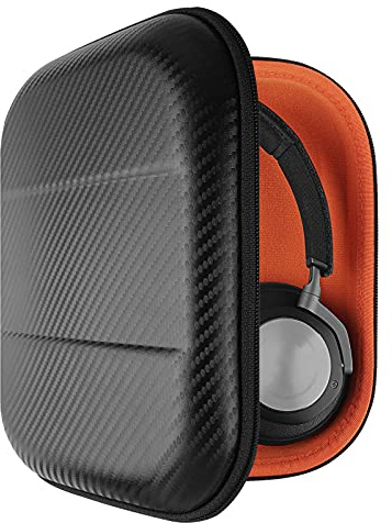 Geekria Shield Case Compatible with B&O Beoplay H95, H9 3rd Gen, H9i, H8, H8i, H6, H4, H2 Headphones, Replacement Protective Hard Shell Travel Carrying Bag with Cable Storage (Black)