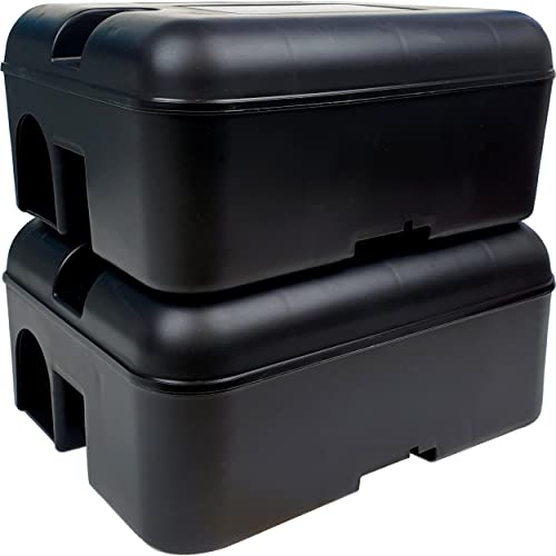 Roshield 2 X PRO Scatola di Esche e trappole per Topi e ratti|Scatola Killer|Blocchi Anti-Topo per Esterni e Interni|trappole per Topi e ratti| ad eliminazione immediata
