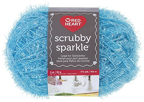 Coats Yarn E851.8506 Red Heart Scrubby Sparkle Yarn, Multi-Colour