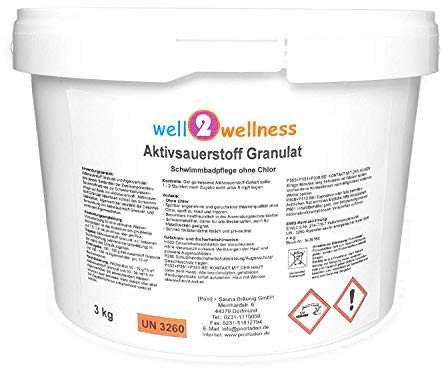 well2wellness Aktivsauerstoff Granulat/Sauerstoff Granulat/O²-Granulat - 3,0 kg (3 x 1,0 kg)