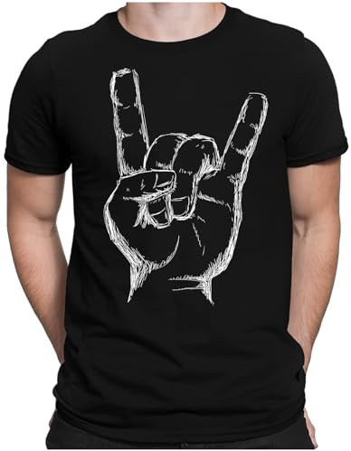 PAPAYANA - Heavy Metal Hand - Herren Fun T-Shirt - Regular Fit - S bis 4XL