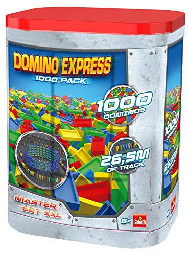 Domino Express 1000 Steine, Konstruktionsspielzeug ab 6 Jahren, Domino Spiel mit 10000 Dominosteine für Kinder