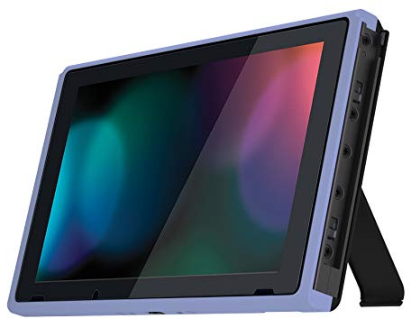 eXtremeRate Custom Vorder Rahmen Set für Switch Konsole-Violet | DIY-Ersatz Vorderseites Rahmen Gehäuse mit Lautstärketasten, Power Button Zubehör für Switch 1 Konsole