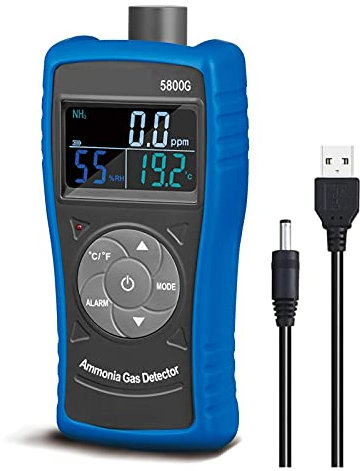 Medición de la calidad del aire HP-5800G Detector de gas de amoniaco Monitor de probador,detector de partículas Medidor profesional for la industria,hogar,fábrica,calidad del purificador de aire