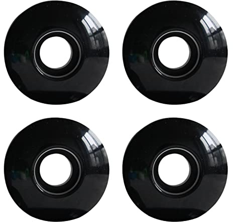 gaoqiao 4 Pieces Roues de Skateboard 52mm 95A, PU Skate Roller Roues Wheels de Remplacement Kits, Roues de Skate Longboard, pour Planches à roulettes Cruiser Skateboard Roller Quad Skates