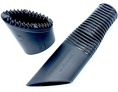 Buff Brite: Fur EEL Pro & Fang Adapter - Pet Hair Remover Vacuum Attachment - Dog & Cat Grooming & Cleanup Tool, Head Works Wet & Dry, Carpet-Home-Car