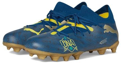 PUMA - - Junioren Future 7 Match Bna Fg/Ag Schuhe, Kolorit Sailing Blue/Marine Blue/Pelé Yellow/Grass, GröÃŸe: 33 EU