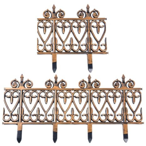 SUPVOX 3pezzi Recinzione Per Picket Fence Vintage Bordura Paesaggistica Per Facile Installare Per Aiuole e Spazi