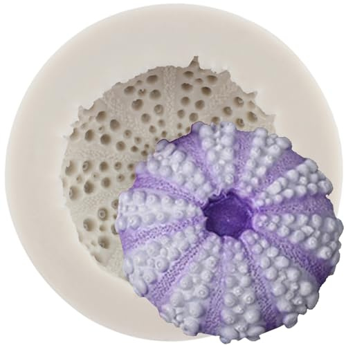 MINFEIDMS Moules en silicone oursin de mer Moules à fondant | Décoration de gâteau en sucre pâte à sucre en pâte polymère