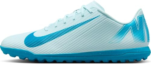 NIKE Zapatillas de fútbol Vapor 16 Club TF para Hombre, Azul Glaciar y Negro, 42.5 EU