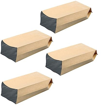 Hoement 100pièces Sachets Kraft Paprika à Fond Plat Sacs Emballage Alimentaire Papier Kraft Avec Aluminium Sacs Refermables Pour Thé Vracl Et Fruits Secs Dimensions Étanches Et Réutilisabl