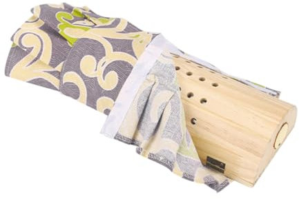 minkissy Ergonomisches Moxibustion Kissen Aus Massivem Holz Mit Abnehmbarem Bezug Sauna Nackenstütze Zur Schmerzlinderung Für Nacken Schultern Und Knie Vielseitig Für Sauna Und Ruhezeiten