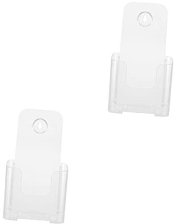 NUOBESTY 2stücke Wandmontierter Dokumentenhalter Transparenter Zeitschriftenständer Für Büro Aktenablage Zur Aufbewahrung Von Unterlagen Und Katalogen Installieren