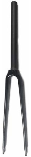 roadkey Horquilla de bicicleta de carretera 700C 3K, horquilla de fibra de carbono, tubo recto, 28,6 mm, freno C (negro brillante)