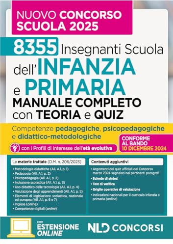 Manuale infanzia e primaria con teoria e test di verifica per il nuovo concorso scuola Infanzia e primaria 2025. Nuova ediz.