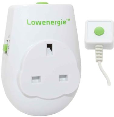 Lowenergie Energy saving countdown timer switch socket with remote wire, rundown auto power off 1, 3 or 6hr, conserve electricity