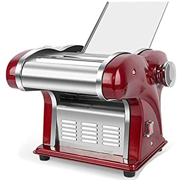 DRYIC Máquina de Pasta eléctrica, máquina automática para Hacer Pasta, máquina para Hacer Fideos de Acero Inoxidable, máquinas cortadoras de Fideos con Rodillo de Masa 4 en 1 (2blades)