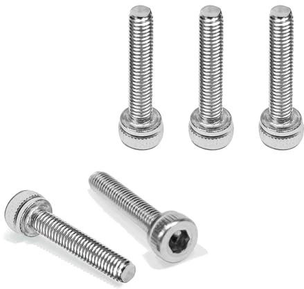 100 Stück M3x22 Schrauben, Zylinderkopfschrauben, Zylinderschrauben mit Innensechskant, Flachkopfschrauben, Edelstahl A2 V2A, Vollgewinde, Innensechskantschrauben mit Schlüssel (100, Silber, M3x22)