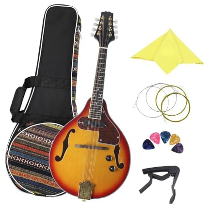 Guitarra Mandolina Eléctrica De 8 Cuerdas Con Diapasón De Palisandro Instrumento Musical Para Principiantes Y Adultos Instrumento De Mandolina Profesional