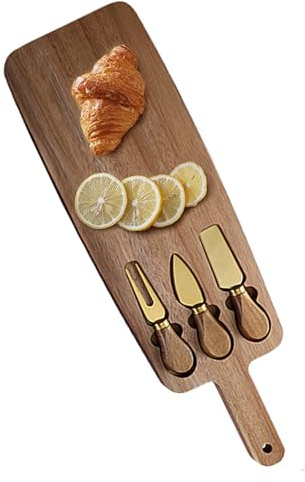 Tabla de cortar de madera, juego de tablas de queso - Juego de tablas de queso de madera - Tablas de quesos multifunción, accesorios de cocina para , Navidad