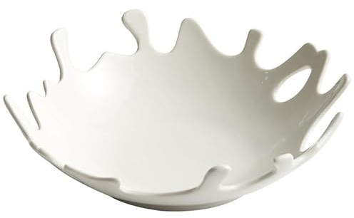 Assiettes Service de Table Plat Artistique Créatif Inspiré Du Corail, Usage Domestique Et Professionnel, Vaisselle De Cérémonie Haut Gamme, À Salade Fruits(11inch)