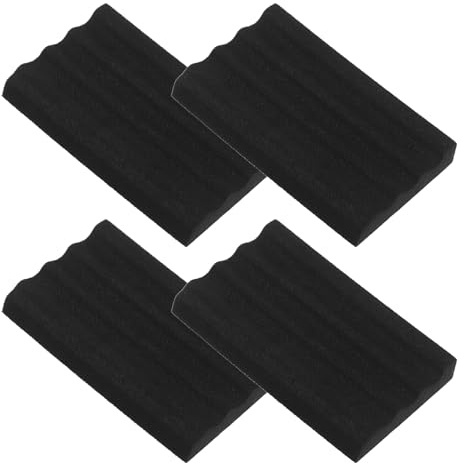 TOGEVAL Lot de 4 Boîtes à Appâts de Pêche en Eva Noir, Porte-hameçons Ajustable et Rangement Compact pour Leurres, Accessoire Solide Pêche en Bateau Plein Air