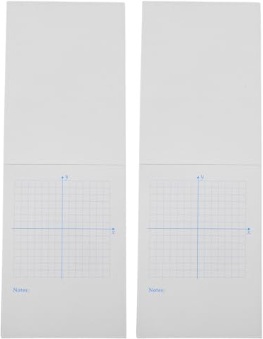 TIDTALEO Mathe Millimeterpapier mit Rechtwinkligem Koordinatensystem und Übungsblättern 2 Bücher Zeichenpapier für Mathematische Zeichnungen und Diagramme