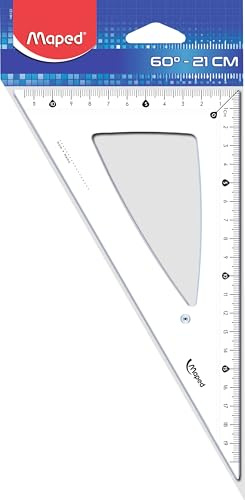 Maped 146122 Zeichendreieck Cristal 60 Grad, KathetenLänge: 210 mm