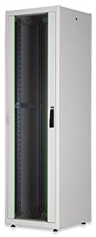 DIGITUS Netzwerkschrank - 19-Zoll Rack 22HE - 60x60 cm - Dynamic Basic Serie - Traglast 600 kg - Nutztiefe 550 mm - Grau