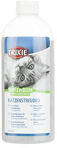 TRIXIE Simple'n'Clean Katzenstreudeo, Frühlingsfrisch 750 g - geruchsneutralisierend Duft für frische Luft im Katzenklo - 42405