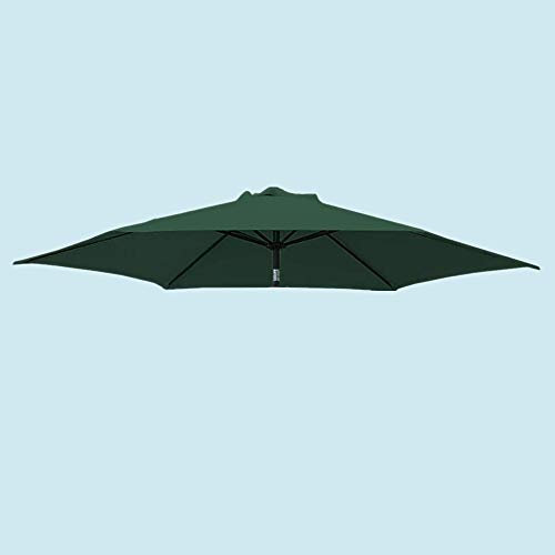 Green Bay Replacement Fabric Garden Parasol Canopy Cover for 3m 8 Arm Parasol - Green