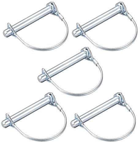 sourcing map Sicherungsstift für Bauernhof-Anhänger, 10 mm x 70 mm, rund, 5 Stück